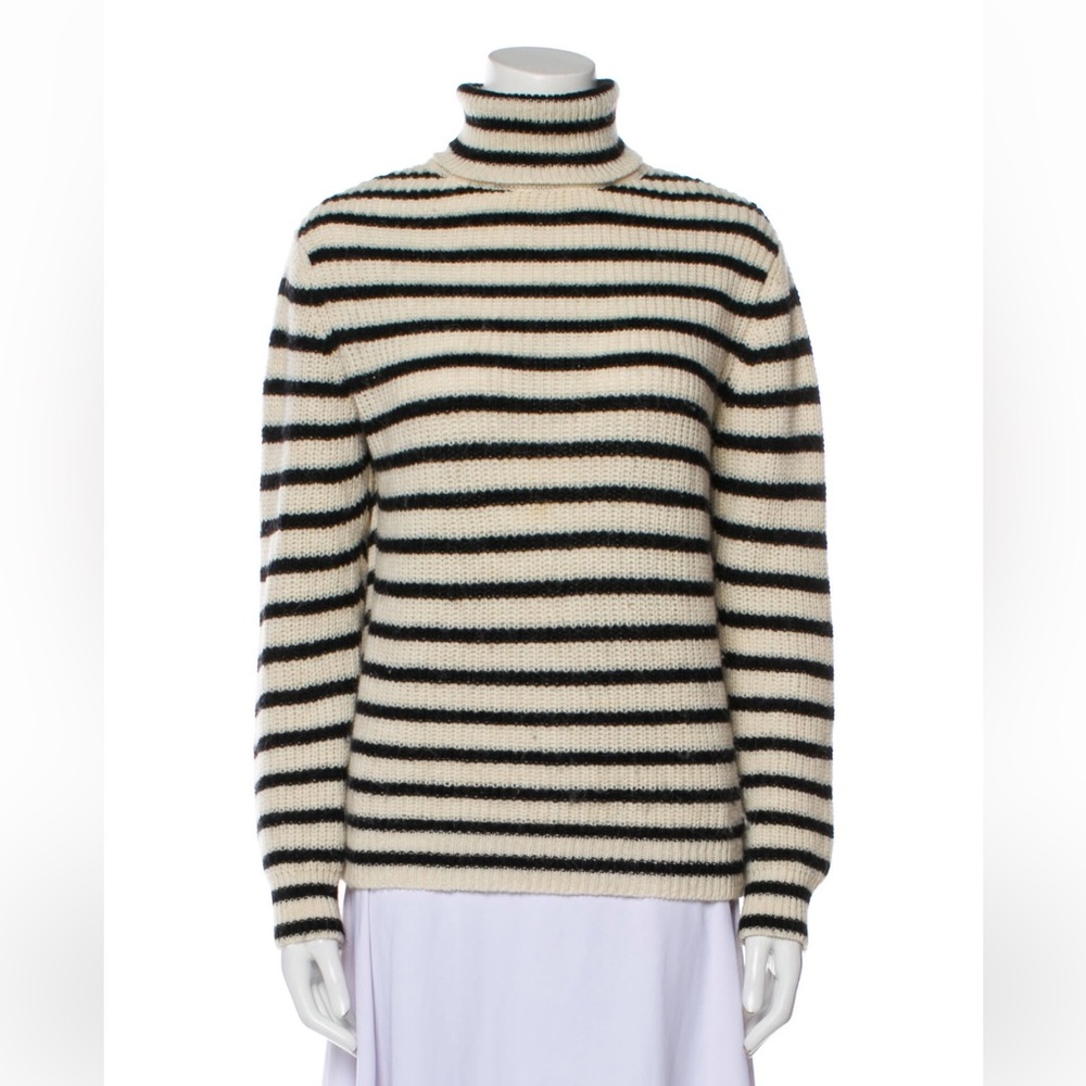 IRO Seely alpaca striped turtleneck sweater - Picture 3 of 5